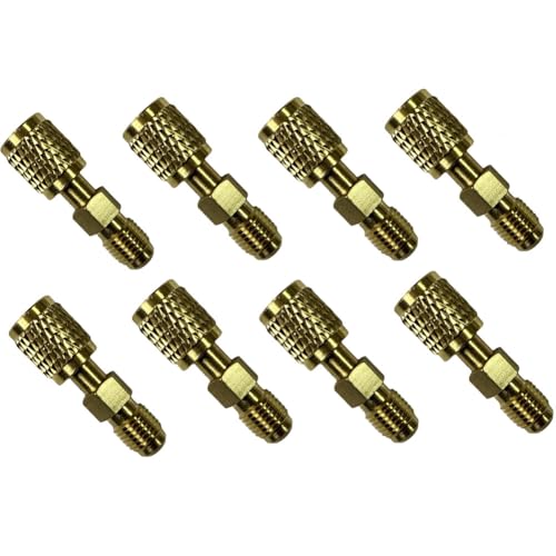 R32 R454B Kältemitteladapter, 1/4 Zoll Innengewinde auf 1/4 Zoll Außengewinde, Mini-Split-Systeme, Vakuumpumpe und Messgerät-Schlauchverbinder für R32 R454B Kältemitteltanks Mini-Split-Systeme R32 R454B Kältemitteladapter, 1/4 Zoll Innengewinde auf 1/4 Zoll Außengewinde, Mini-Split-Systeme, Vakuumpumpe und Messgerät-Schlauchverbinder für R32 R454B Kältemitteltanks Mini-Split-Systeme von Generic