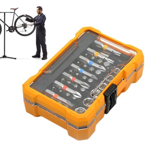 RATCHET SCREWRIVER - Abnehmbares Griffwerkzeug, kompakt -Set | Magnet Bit Collection Manual Assembly Lösung Leichte Weste Fall Geeignete Fahrradmöbel Computer Home Reparatur Sitzung Verwendung Su von Generic