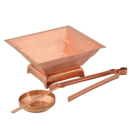 RSGM Pure Copper Vaidic Agnihotra Kit Havan Set for Yagya, Positive Ambience, Rituals von Generic