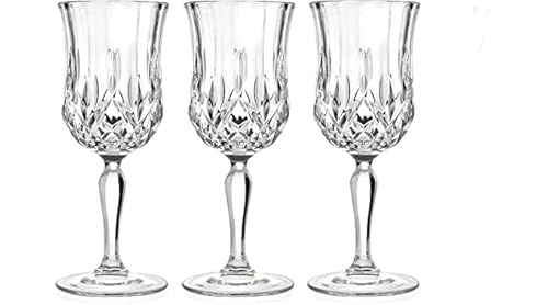 RYUHYF Champagnerflöten, Rotweinglas, Kristall-Cocktailglas, Kristall-Weinglas, 3 Stück, einzigartiges Geschenk für Party, Geburtstag, Jahrestag (Diamant-Weinbecher (160 ml) von Generic