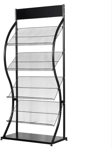 Racks Displays Bodenstehender Mesh-displayhalter Aus Metall, Zeitschriftenständer Mit Großer Kapazität Und Flachem Tablett Unten, Wartezimmer Büros Messe Ausstellungen Zeit, Dark Blue Racks Displays Bodenstehender Mesh-displayhalter Aus Metall, Zeitschriftenständer Mit Großer Kapazität Und Flachem Tablett Unten, Wartezimmer Büros Messe Ausstellungen Zeit, Dark Blue von Generic