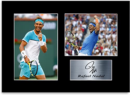 Rafael Nadal Tennisspieler, A4, bedruckt, signiert, Autogramm, Passepartout, Geschenk von Generic