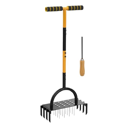Rasenbelüfter – Handbelüfter Rasenwerkzeug | Manuelles Rasengrasluftbelüfter Werkzeug | Bodenlockerung Plugger Ausrüstung für Garten, Hof, Bauernhof, Terrasse, Gewächshaus, Gemüsefeld Rasenbelüfter – Handbelüfter Rasenwerkzeug | Manuelles Rasengrasluftbelüfter Werkzeug | Bodenlockerung Plugger Ausrüstung für Garten, Hof, Bauernhof, Terrasse, Gewächshaus, Gemüsefeld von Generic