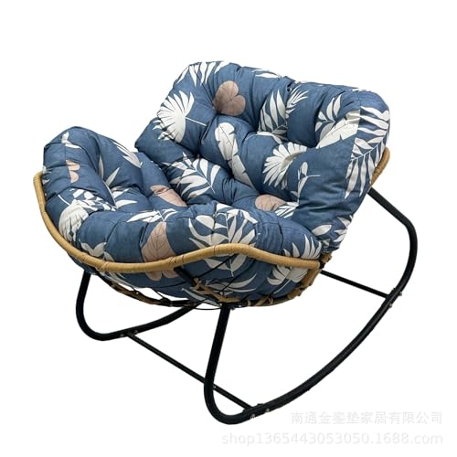 Rattan-Universal-Schaukelstuhl Auflage, Papasansessel Kissen Auflage Doppelt Für Garten, Outdoor-Indoor-Schaukelstuhlkissen für Terrasse, Garten, Wohnzimmer, Sonnenterrasse(Colour C) von Generic
