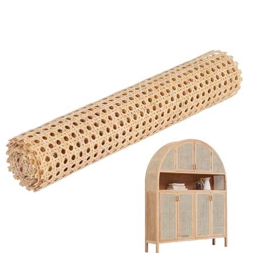 Rattanband, Rolle aus Rattan – geflochtenes offenes Netzrohr, wasserdicht für Schränke, Stühle, Decken, Möbel, Blätter aus Schilfrohr von Generic