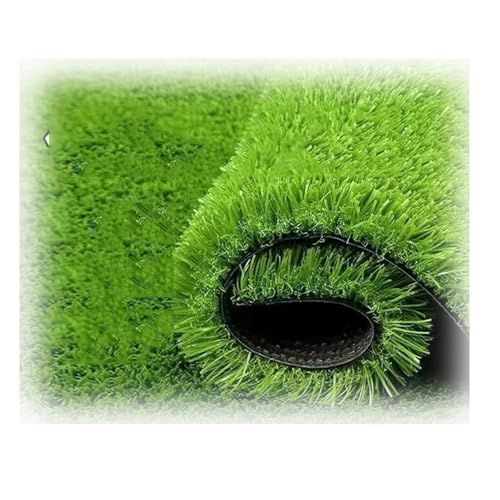 Realistischer Kunstrasenteppich for Hochzeits- und Partydekoration.Kunstrasenmatte for den Innen- und Außenbereich mit Drainage,(2x7m/6x23ft) von Generic