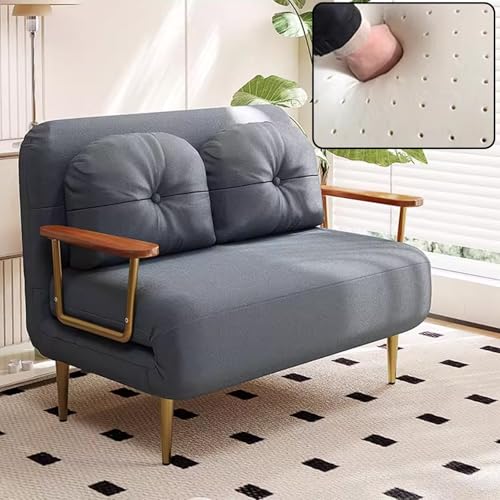 Recamiere mit Schlaffunktion Grün Zwei Stoffoptionen zur Auswahl 6-Fach Verstellbare Rückenlehne Gästebett Klappbar Ohne Matratze Geeignet für Kleine Wohnungen(B,190 * 100 * 33cm) von Generic