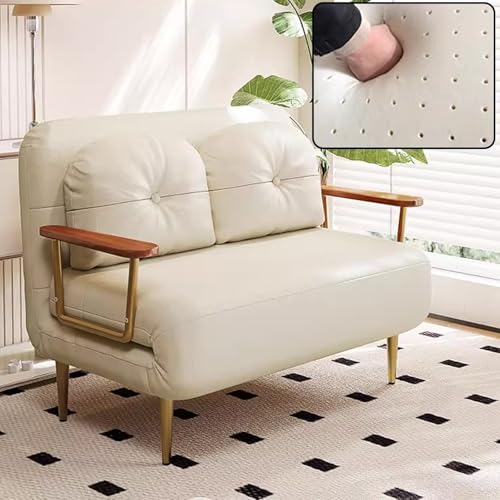 Recamiere mit Schlaffunktion Grün Zwei Stoffoptionen zur Auswahl 6-Fach Verstellbare Rückenlehne Gästebett Klappbar Ohne Matratze Geeignet für Kleine Wohnungen(D,190 * 100 * 33cm) von Generic