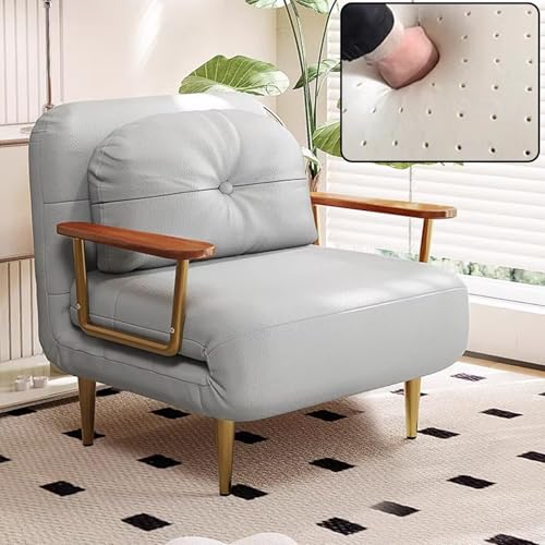 Recamiere mit Schlaffunktion Grün Zwei Stoffoptionen zur Auswahl 6-Fach Verstellbare Rückenlehne Gästebett Klappbar Ohne Matratze Geeignet für Kleine Wohnungen(E,190 * 80 * 33cm) von Generic