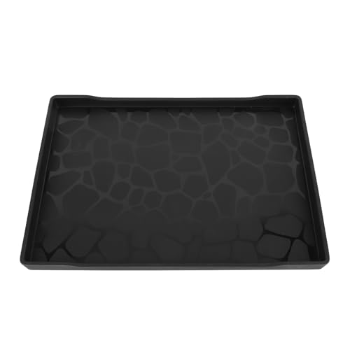 Rechteckige Teeschale, Rechteck -Servierschale Multifunktional Robust (BLACK) von Generic