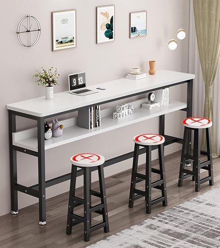 Rechteckiger Barttisch Kaffeebar Tisch Bartisch schwarz Bar Tisch 100/120/140/160/180 x 30/40 x 100 cm hohe Frühstück Bar Tisch Küche Metallrahmen Pub Couchtisch für kleinen Raum Küche Wohnzimmer Rechteckiger Barttisch Kaffeebar Tisch Bartisch schwarz Bar Tisch 100/120/140/160/180 x 30/40 x 100 cm hohe Frühstück Bar Tisch Küche Metallrahmen Pub Couchtisch für kleinen Raum Küche Wohnzimmer von Generic
