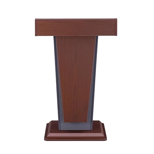 Rednerpult, Podium Host Zeremonielles Rednerpult Schreibtisch Rezeption Kundenschreibtisch, Grau und Braun von Generic