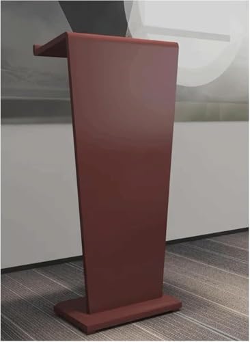 Rednerpult Hölzerner Podiumsständer, Stehpult für Lautsprecher mit Ablagefach, tragbar, Kirchenkanzel, Bodenpodium, Rednerpult, Restaurants, Rezeption, Hostessenständer Vortrag+(Color:Rot) von Generic
