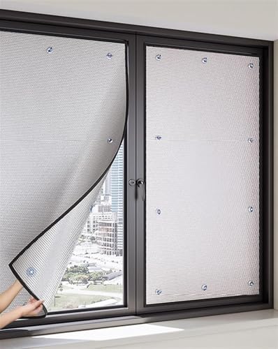 Reflektierende Fensterfolie, Sichtschutzfolie Mit Saugnapf, 6 Mm Doppelseitige Aluminiumfolie, Wärmereflektierende Fensterfolie, Dachfolie Für Wintergarten, Für Zuhause Und Büro, Silver, 90x150cm Reflektierende Fensterfolie, Sichtschutzfolie Mit Saugnapf, 6 Mm Doppelseitige Aluminiumfolie, Wärmereflektierende Fensterfolie, Dachfolie Für Wintergarten, Für Zuhause Und Büro, Silver, 90x150cm von Generic
