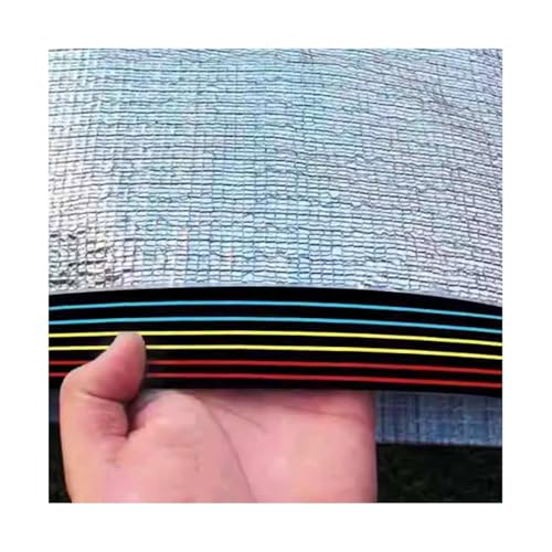 Reflektierendes Schattennetz aus 99% Aluminiumfolie – Sonnenschutz Stoffabdeckung 1x2.0m 2x3.0m 3x4.0m 4x4.0m 4x5.0m Sonnendach Anti-UV Beschattungstuch für Gewächshausparkplatz Gartenhof Zwinger(1.0x von Generic
