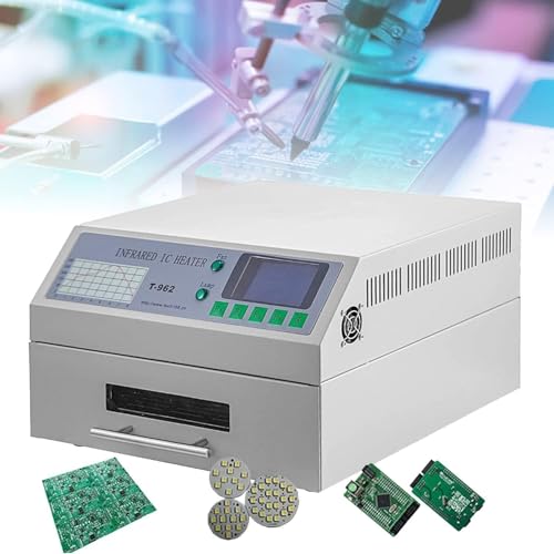 Reflow-ofen, T962 Automatische Reflow-lötmaschine 180 X 235 Mm Professionelle Tragbare Infrarot-heizstrahler-lötmaschine Mit Heißluftzirkulation Für Das Prüfen Von PCB-SMT-löten Reflow-ofen, T962 Automatische Reflow-lötmaschine 180 X 235 Mm Professionelle Tragbare Infrarot-heizstrahler-lötmaschine Mit Heißluftzirkulation Für Das Prüfen Von PCB-SMT-löten von Generic