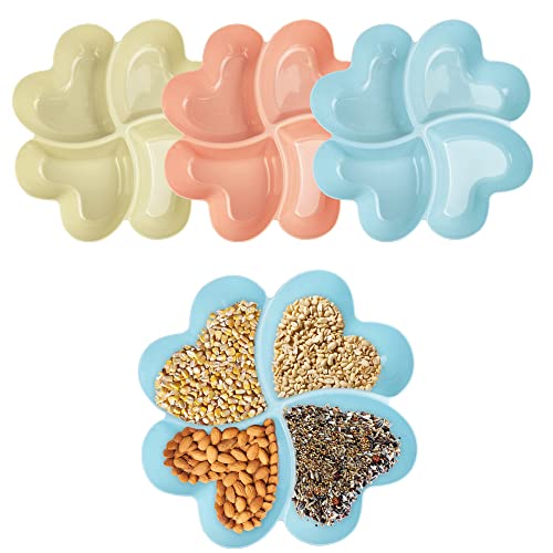 Angelkiss 3 3 Stück Obstteller Plastik Snack Tablett Serviertablett Wiederverwendbar Snackschale Snackteller Unterteilt Blau Apricot Rot Obst Teller Fächer für Nüsse Desserts, Sortiert Angelkiss 3 3 Stück Obstteller Plastik Snack Tablett Serviertablett Wiederverwendbar Snackschale Snackteller Unterteilt Blau Apricot Rot Obst Teller Fächer für Nüsse Desserts, Sortiert von Angelkiss