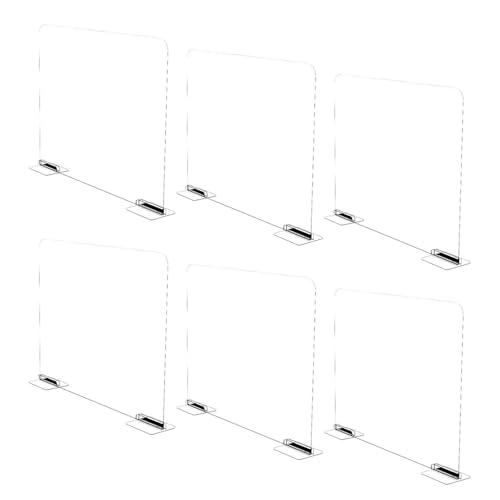 Regalteiler – 6 x Regaltrenner | transparente Acrylregal-Trennwände | transparenter Organizer zur Aufbewahrung von Kleidung | Schrankregaltrenner | tragbarer Regaltrenner für Kleidung, Bücher, Taschen von Generic