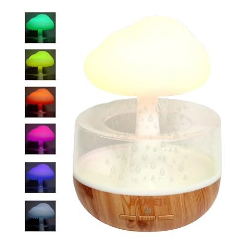 Regenhumidifier - Dekorativer Luftspendertank, Sanftfunktion | Weißes LED-Licht Einstellbare Lärm Für Das Oder Wohnzimmer Mit Einem Regenhumidifier - Dekorativer Luftspendertank, Sanftfunktion | Weißes LED-Licht Einstellbare Lärm Für Das Oder Wohnzimmer Mit Einem von Generic