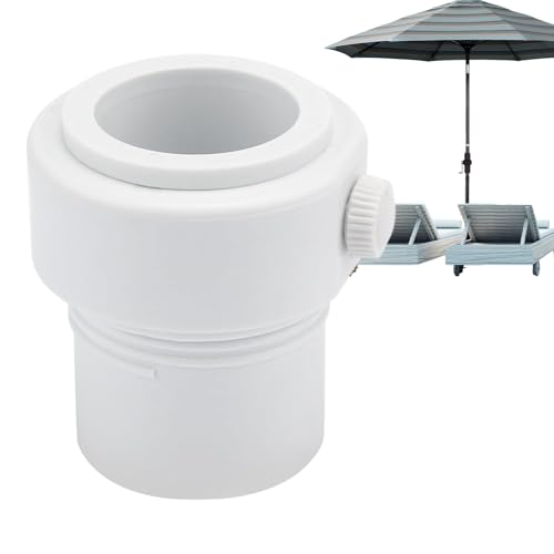 Regenschirm Pol Stabilisator - Bodenabdeckung Mount Kit, Windproof Halter | Tragbare verstellbare Pfostenzubehör Lochstütze für Außendeck Gartenrasse Picknick Pool Heimgebrauch von Generic