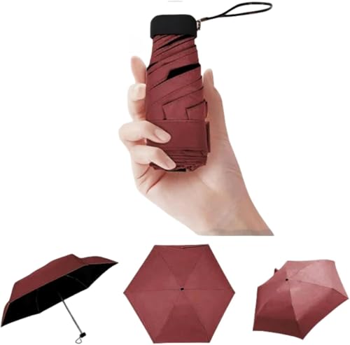 Regenschirm Rainy Day Taschenschirm Mini Faltbare Sonnenschirme Sonnenschirm Sonne Faltbarer Regenschirm Mini, Red, A Regenschirm Rainy Day Taschenschirm Mini Faltbare Sonnenschirme Sonnenschirm Sonne Faltbarer Regenschirm Mini, Red, A von Generic