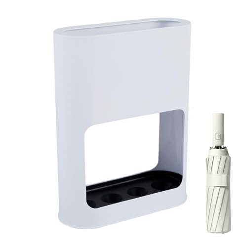 Regenschirm Storage Bin - Indoor Stand Holder, Hoch Eingang Container, Metal Drip Tray | Platzsparender Regenschirm -Rack mit belüftetem Design und Wasserfangbasis für die Nutzung von Flur und von Generic