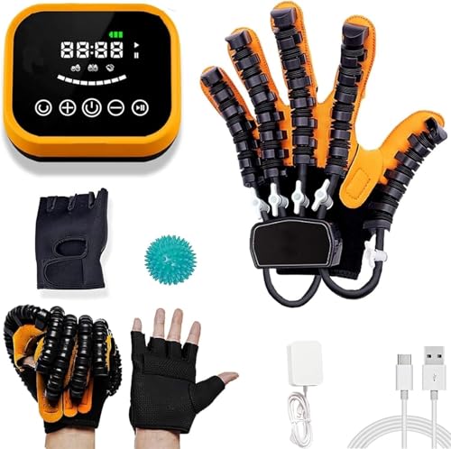 Rehabilitationsroboterhandschuhe, Reha-orthese Finger Hand Funktion Rehabilitationstrainer Schlaganfall Handrehabilitationshandschuhe Für Arthritis-patienten Genesungreha-orthese, Orange, S-Linke Hand Rehabilitationsroboterhandschuhe, Reha-orthese Finger Hand Funktion Rehabilitationstrainer Schlaganfall Handrehabilitationshandschuhe Für Arthritis-patienten Genesungreha-orthese, Orange, S-Linke Hand von Generic