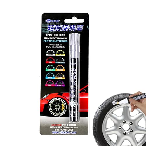 Reifen-Lackmarker – Wasserfester Beschriftungsstift Für Reifen, Glas, Felsen, Segeltuchschuhe | Langlebige Tinte Marker Für Reifenschriften, Metallreparaturen, P von Generic