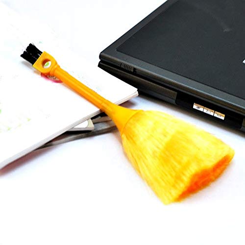 Reinigungsfahrzeug Pulver Desktop Scanner Mini antistatische Tastaturbürste Sonstiges Fahrrad Zubehör (Yellow, One Size) von Generic