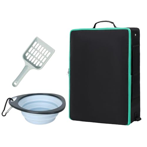 Reise-Klo für Katzen – Hartschale, für Reisen | wasserdichte Toilette mit Deckel und Griff – für Aufenthalt im Hotel, Auto, Flugzeug Reise-Klo für Katzen – Hartschale, für Reisen | wasserdichte Toilette mit Deckel und Griff – für Aufenthalt im Hotel, Auto, Flugzeug von Generic