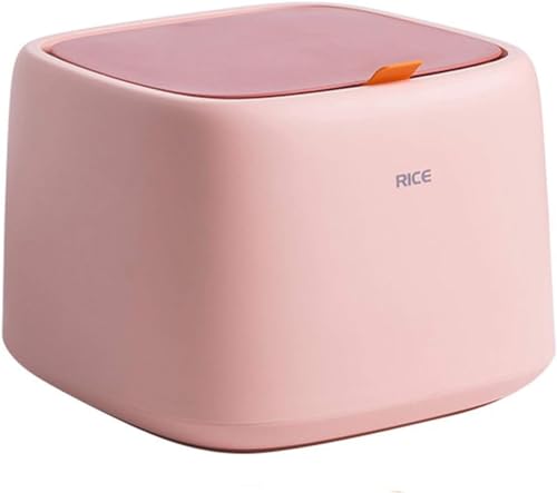 Reisvorratsbehälter 10kg, Reisspender Mehlbehälter Für Reiskiste, Getreidefass, Feuchtigkeitsbeständig, Insektensicher, Schließt Sicher Und Hält Lebensmittel Frisch, Pink von Generic
