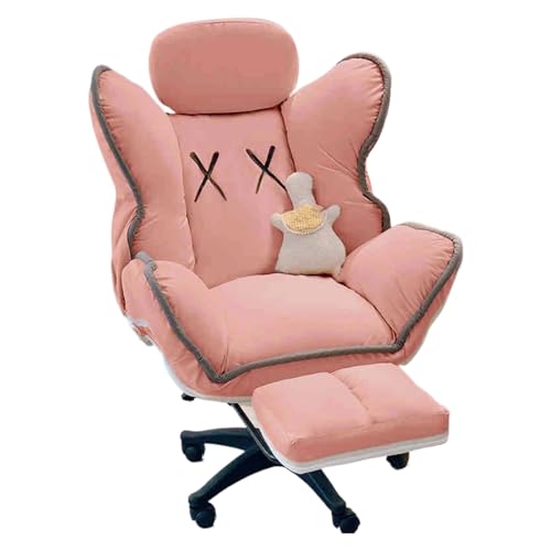 Relax Sessel mit Liegefunktion Technologietuch 3-stufige Verstellung der Rückenlehne Anhebbare Kopfstütze Relaxsessel für Schlafzimmer, Wohnzimmer(Pink) von Generic