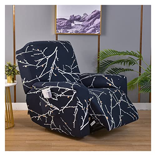 Relaxsessel Bezüge Bezüge für Liegestühle 4 teilig dehnbar Bedruckt mit Seitentasche Bezug für Liegesofa Couch rutschfest Möbelschutz mit elastischer Unterseite (Nr. 43) von Generic