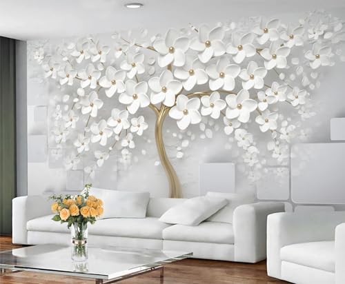 Relief Baum Wandbilder Geprägte Weiße Blumen Tapeten für Wände 3D Geometrische Tapete Hellgraue Tapeten für Kinderzimmer Wohnzimmer Jungenzimmer Sofa TV Hintergrund Großes Wandbild Poster Relief Baum Wandbilder Geprägte Weiße Blumen Tapeten für Wände 3D Geometrische Tapete Hellgraue Tapeten für Kinderzimmer Wohnzimmer Jungenzimmer Sofa TV Hintergrund Großes Wandbild Poster von Generic
