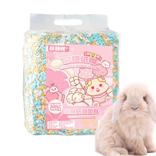 Rennmaus-Bettwäsche - Chinchilla-Bettwäsche Papierstreu für Kaninchen | Umweltfreundliche Hamsterstreu für Chinchillas und Kaninchen | Weiche Chinchillasstreu mit Kontrolle von Generic