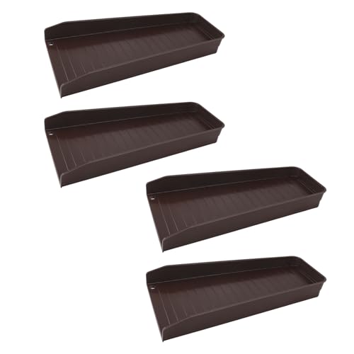 Reparable Down Spout Drain -Tabletts, Gutter Valley Splash Guards Downspout Diverter Dach Regen Diverter Dachgutter Gutter Guards mit 20 Stcs (BROWN) von Generic