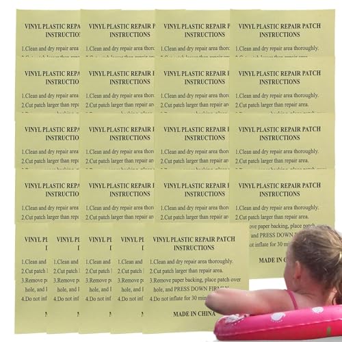 Reparaturset für Poolabdeckungen, Reparaturflicken für Pool | Aufblasbares Unterwasser-Klebeband aus PVC, robustes Reparaturband, Unterwasserreparatur, Pat von Generic