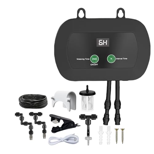 Reptilien-Vernebler Luftbefeuchter Hochdruck Luftbefeuchter Leise Pumpe | Automatische Mister für Reptilientank mit Timer, 360° einstellbare Nebeldüsen von Generic