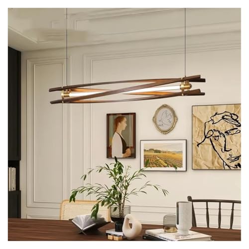 Restaurantmittelalterlichen Retro Esszimmer Bar Kronleuchter Lange Streifen Nussbaum Farbe/Warmes Licht/Walnussfarbe 100Cm Restaurantmittelalterlichen Retro Esszimmer Bar Kronleuchter Lange Streifen Nussbaum Farbe/Warmes Licht/Walnussfarbe 100Cm von Generic
