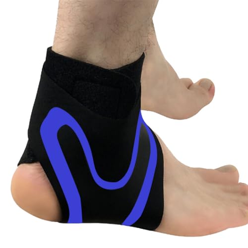 Restore - Plantarfasziitis Fußwickel, Neuleben Restore-Wickel, Neuleben Fusswickel, Plantarfasziitis Bandage, Knöchelbandage Fussball, Flexible Sprunggelenkbandage (Blau(1 Paar), L) von Generic