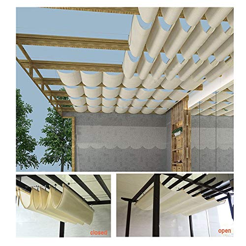 Retractable Pergola Canopy Shade CoverCustom Size Beige Awning UV Protectionfor Deck Terrace Gazebo Courtyard 3x3M Wave Roof Design. Retractable Pergola Canopy Shade CoverCustom Size Beige Awning UV Protectionfor Deck Terrace Gazebo Courtyard 3x3M Wave Roof Design. von Generic