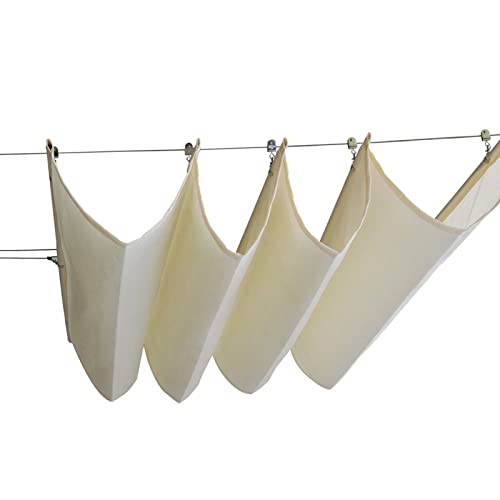 Retractable UShaped Wave Sunshade Sail Easy Install Sliding Roller Blind with Mounting Kit for Pergola Glass House CanopyW1.2*L3m/W3.93*L9.84ft von Generic
