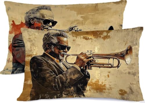 Retro Kissenbezug 30 x 50 Mann Kissen 30x50, Leinen KopfKissenbezug 2er Set Kissenbezüge mit Reißverschluss, Zierkissenbezüge Seitenschläferkissen Bezug Dekokissen, für Deko Wohnzimmer Zimmer R-261 Retro Kissenbezug 30 x 50 Mann Kissen 30x50, Leinen KopfKissenbezug 2er Set Kissenbezüge mit Reißverschluss, Zierkissenbezüge Seitenschläferkissen Bezug Dekokissen, für Deko Wohnzimmer Zimmer R-261 von Generic