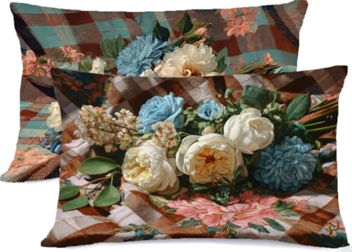 Retro Kissenbezug 50 x 75 Beige Kissen 50x75, Leinen KopfKissenbezug 2er Set Kissenbezüge mit Reißverschluss, Zierkissenbezüge Seitenschläferkissen Bezug Dekokissen, für Deko Wohnzimmer Zimmer R-259 Retro Kissenbezug 50 x 75 Beige Kissen 50x75, Leinen KopfKissenbezug 2er Set Kissenbezüge mit Reißverschluss, Zierkissenbezüge Seitenschläferkissen Bezug Dekokissen, für Deko Wohnzimmer Zimmer R-259 von Generic