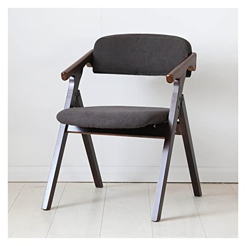 Retro Massivholz Esszimmerstuhl Klappstuhl mit Rückenlehne und Armlehne Armstuhl als Schreibtischstuhl Gepolsterter Hocker Lounge Sitz Vintage Design, Bequeme Rückenlehne Loungestuhl Retro Massivholz Esszimmerstuhl Klappstuhl mit Rückenlehne und Armlehne Armstuhl als Schreibtischstuhl Gepolsterter Hocker Lounge Sitz Vintage Design, Bequeme Rückenlehne Loungestuhl von Generic