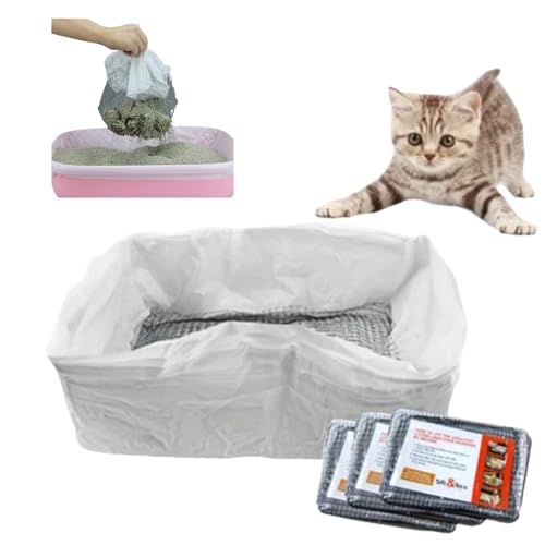 Reusable Sifting Cat Litter Liners Bag,Pet Cat Litter Shovel Scoop Filter (30pcs, 47 * 36 * 17cm/18.5 * 14.2 * 6.7in) von Generic