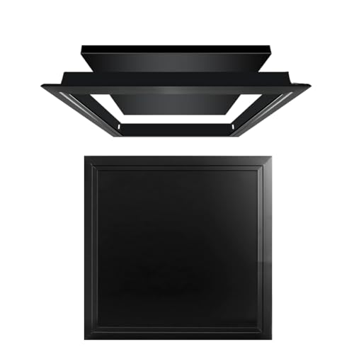 Revisionsklappe 15x15 20x20 25x25 30x30 40x40 50x50, Revisionstür Trockenbau, Wartungsklappe Nur Decke aus Korrosionsbeständigem Aluminium(Schwarz,40 cm x 40 cm) von Generic