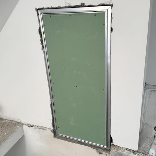 Revisionsklappe Trockenbau Revisionsklappe Aus Gipskarton Mit Metallrahmen, Verdeckte Revisionstür Mit Druckknopfverschluss Ohne Griff, Überstreichbare Revisionsklappe, Serviceschachttür, Wandlochabde von Generic