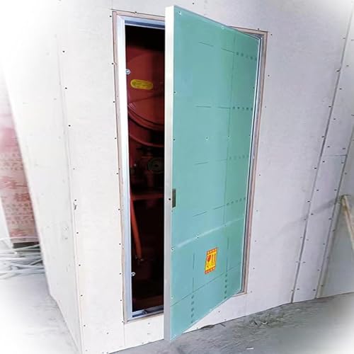Revisionsklappe Überstreichbare Trockenbau-Revisionsklappe Mit Griff, Trockenbauzugangspaneel Mit Griff Zugangstür Mit Aluminiumrahmen Und Gipskartonplatte(12x32in/300x800mm) von Generic