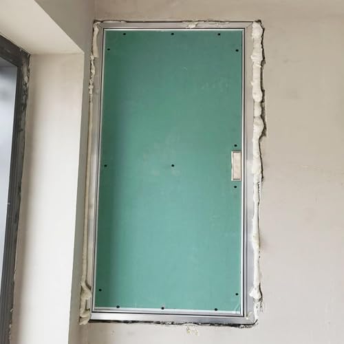 Revisionsklappe Überstreichbare Trockenbau-Revisionsklappe Mit Griff，Bündig Montierte Revisionsklappen Aluminium Gerahmt Gipskarton Zugang Tür Concealed Wall Access Panel(24x32in/600x800mm) von Generic